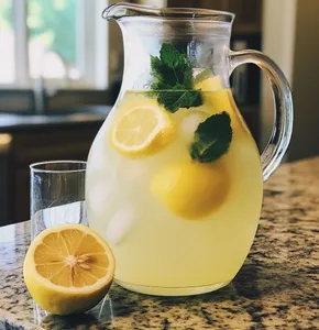 Citronnade maison au gingembre frais